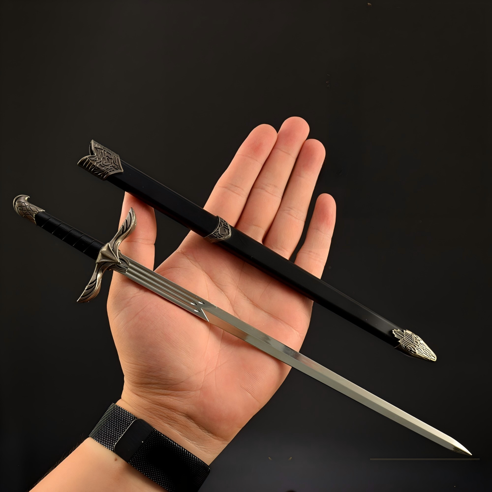 Miniature Decorative Sword with Scabbard – Viking & Medieval Blade for Home & Office