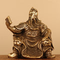 Pure Copper Seated Guan Gong Statue – The God of Wealth, Honor & Strength