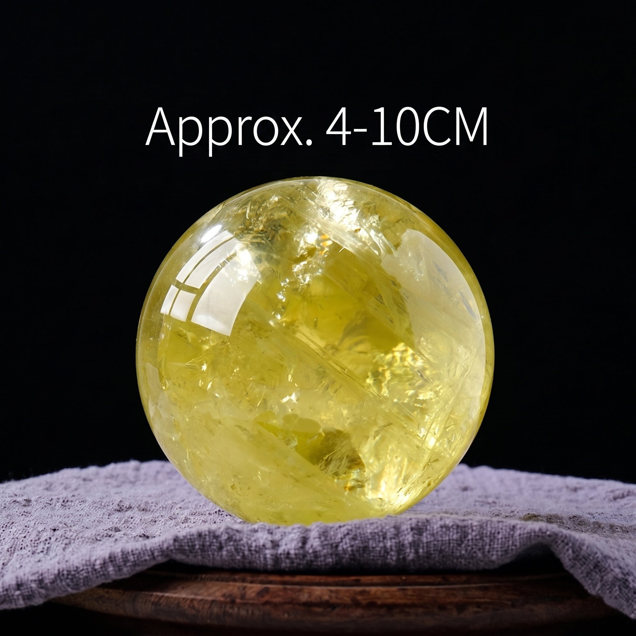 Natural Citrine Crystal Ball – The Merchant's Stone for Wealth & Positive Energy