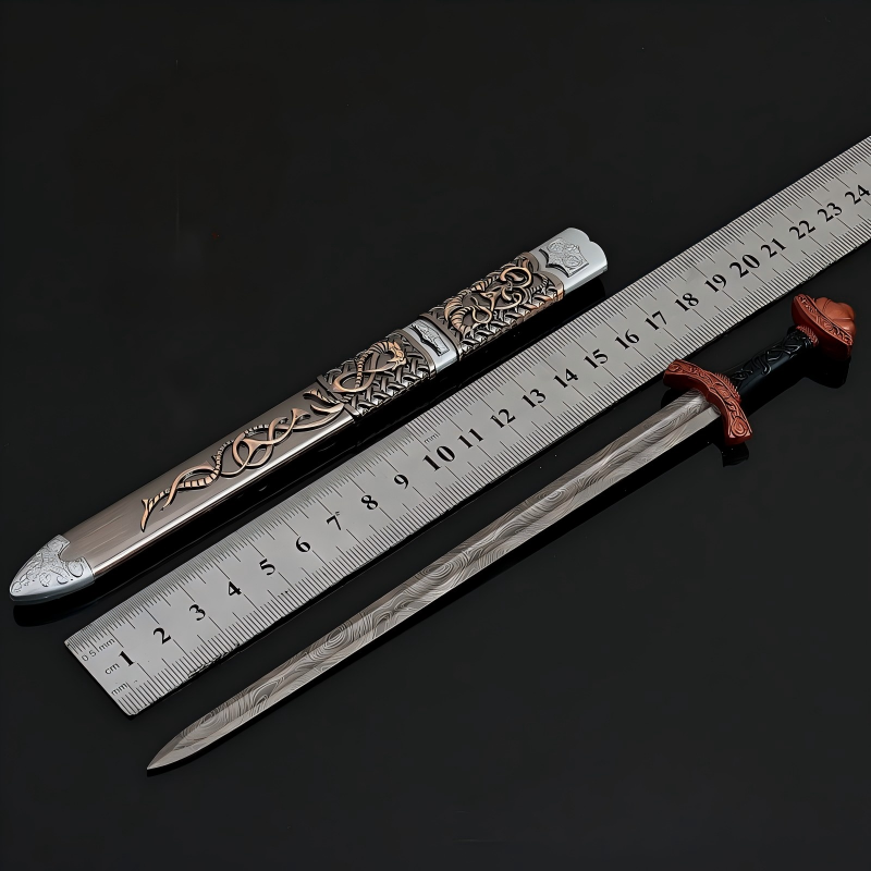 Miniature Decorative Sword with Scabbard – Viking & Medieval Blade for Home & Office