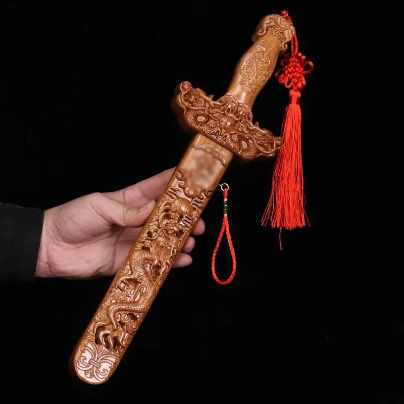 Traditional Peach Wood Sword