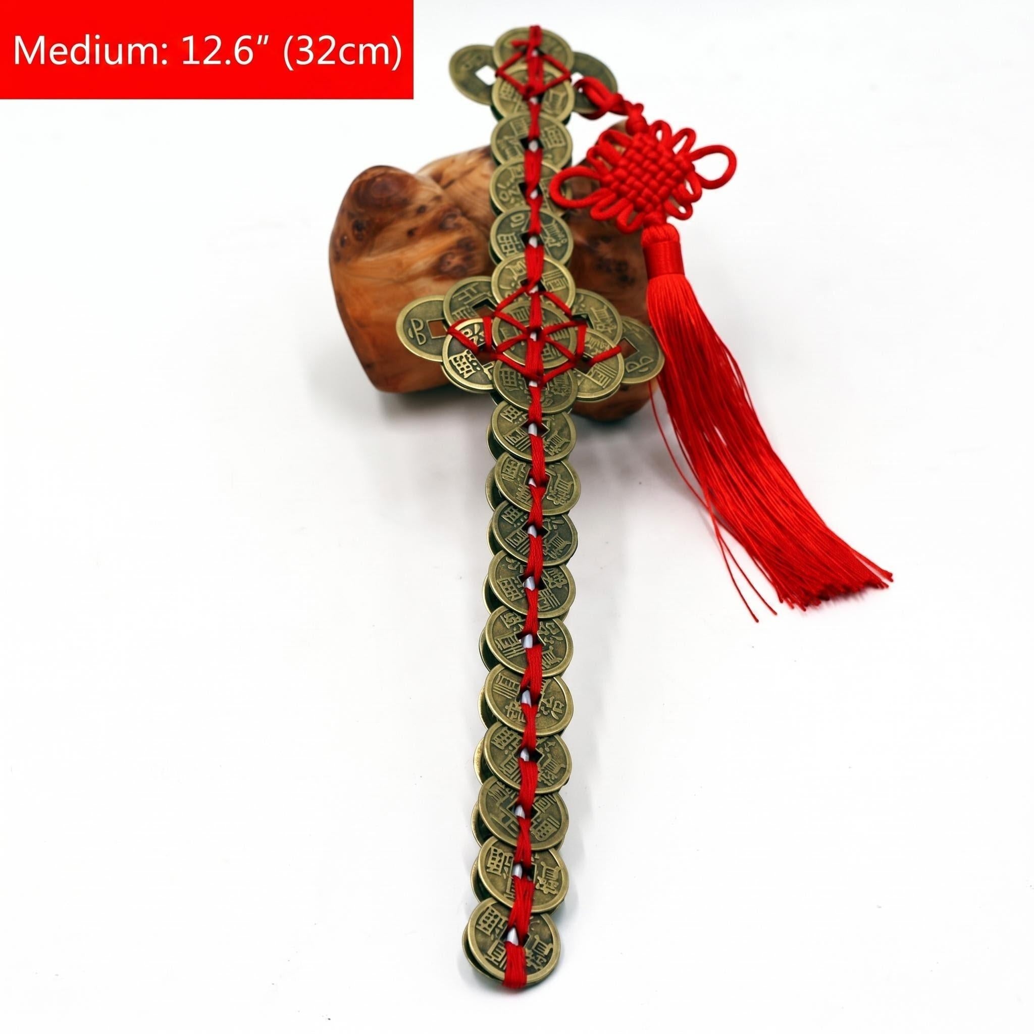 Traditional Coin Sword – Hand-Strung Feng Shui Harmony Amulet for Home & Office