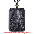 Black Obsidian Zodiac Symbol Pendant