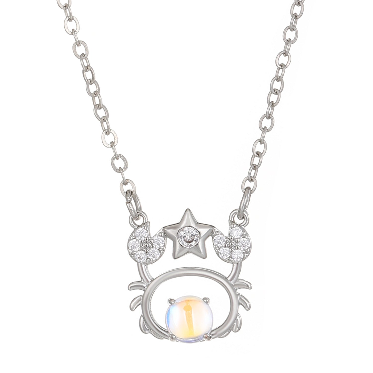 Moonstone Zodiac Constellation Necklace