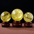 Natural Citrine Crystal Ball – The Merchant's Stone for Wealth & Positive Energy