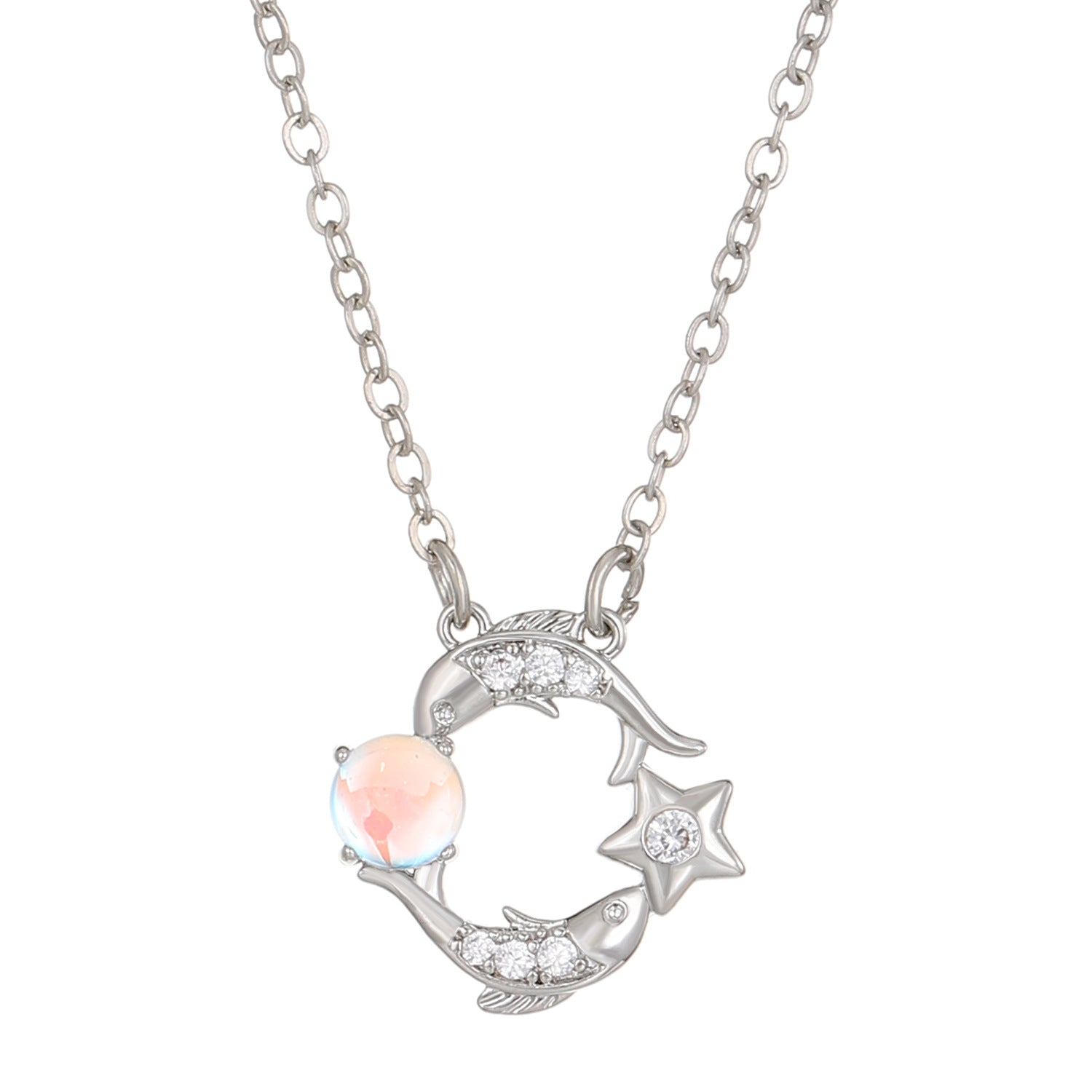 Moonstone Zodiac Constellation Necklace