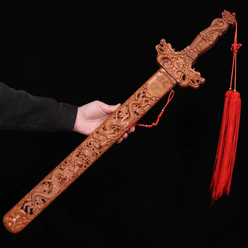 Traditional Peach Wood Sword