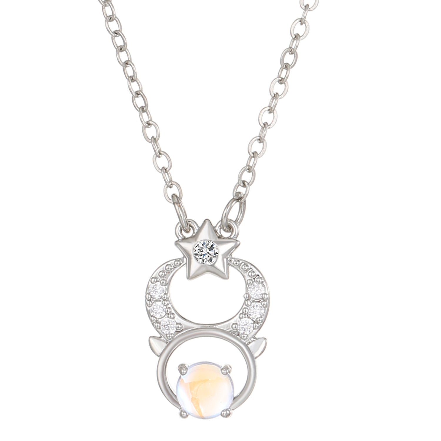Moonstone Zodiac Constellation Necklace