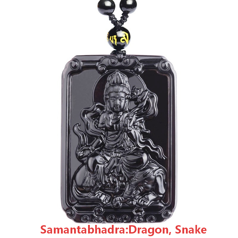 Black Obsidian Zodiac Symbol Pendant